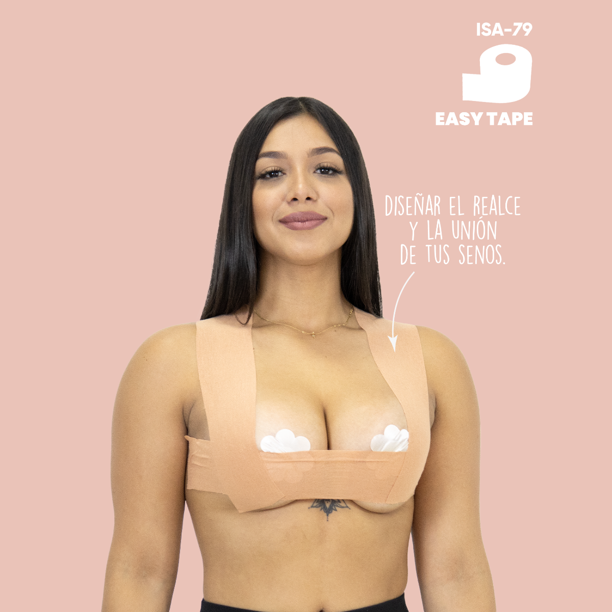 Cinta adhesiva para senos ancha Easy Tape Bella Confidence