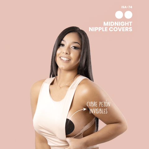 Cubre pezones  escarchados ultra delgados invisibles / Midnight Nipple Covers / ISA-74