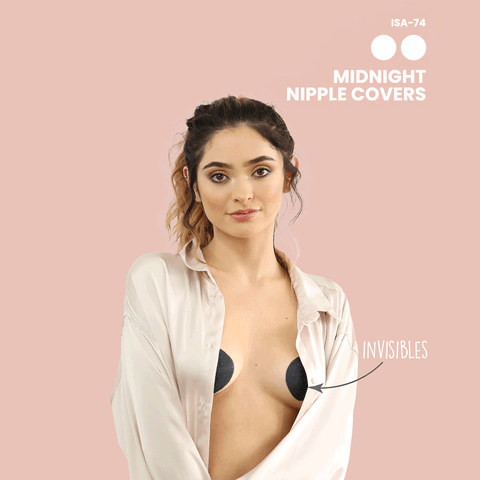 Cubre pezones  escarchados ultra delgados invisibles / Midnight Nipple Covers / ISA-74