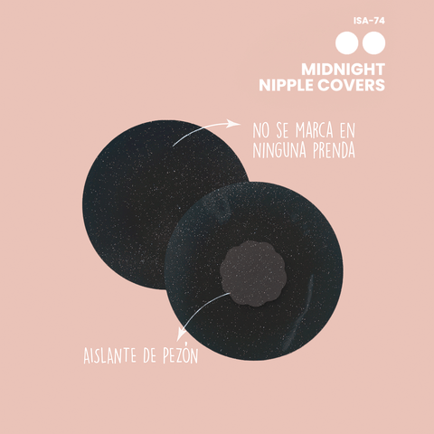 Cubre pezones  escarchados ultra delgados invisibles / Midnight Nipple Covers / ISA-74