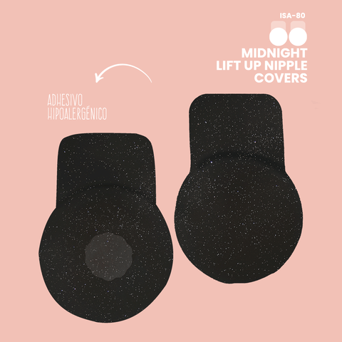 Cubre pezones escarchados con realce  / Midnight Lift Up Nipple Covers / ISA-80