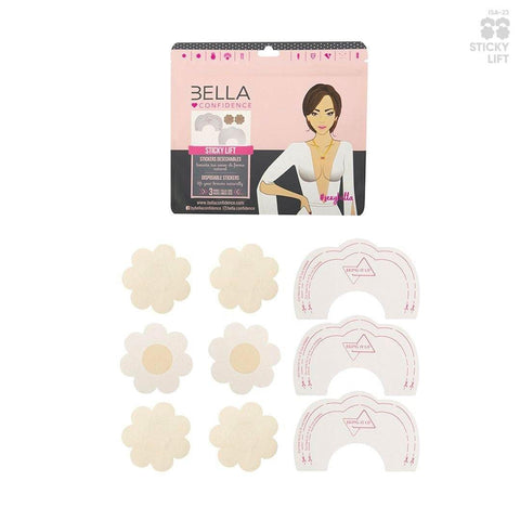 Cubre pezones con cinta para levantar el busto / Sticky lift - Bella Confidence